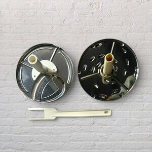 Cuisinart DLC-10E FP-104 4MM Slice Disc + Medium Shred Disc + Blade Reamer